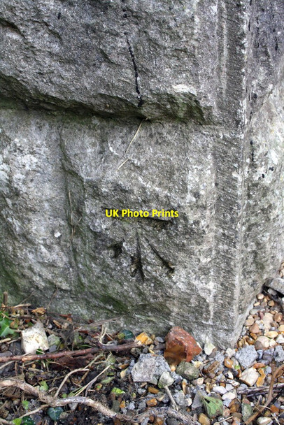 Photo 6"x4" Benchmark on Sawmills Lane railway bridge Dorchester\/SY6890 c2012