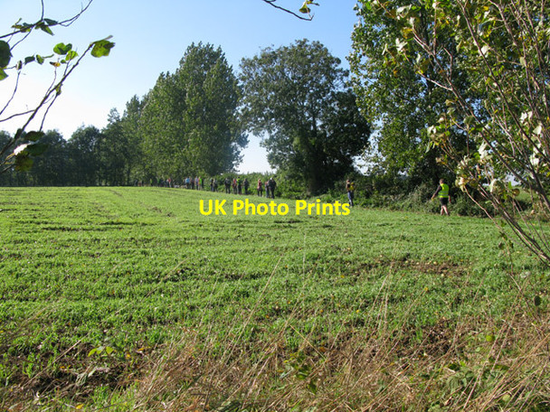 Photo 6"x4" Walkers on a 'beat the bounds' walk for Eastry parish Heronden\/TR2954 c2010
