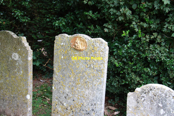 Photo 6"x4" All Saints, Mountfield - Gravestone Mountfield\/TQ7320 c2012