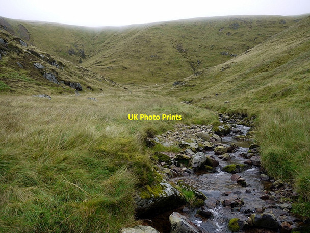 Photo 6"x4" Wide corrie east of the Hen Hole Chevio c2012
