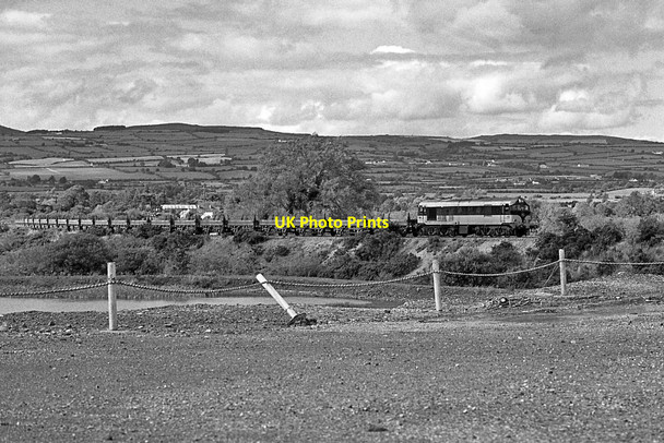 Photo 6"x4" Empty ore train approaching Silvermines Silvermines c1985