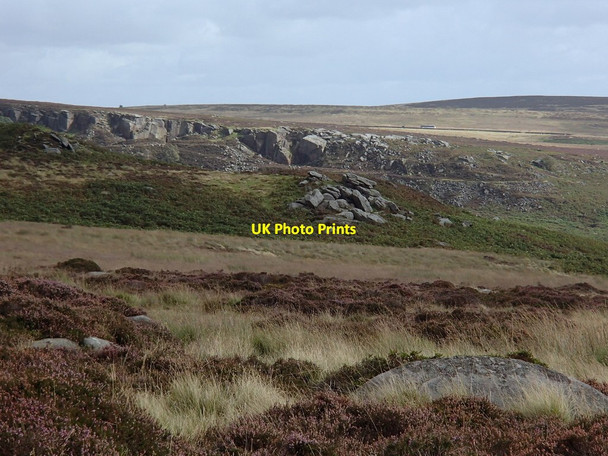Photo 6"x4" View across Hathersage Moor Hathersage Booths c2012