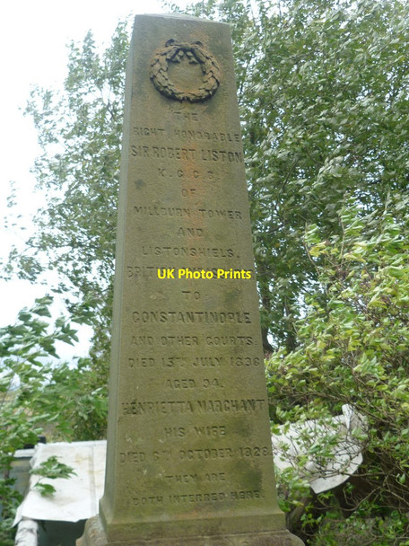 Photo 6"x4" Sir Robert Liston obelisk, Gogar Kirkyard Gogar\/NT1672 c2012