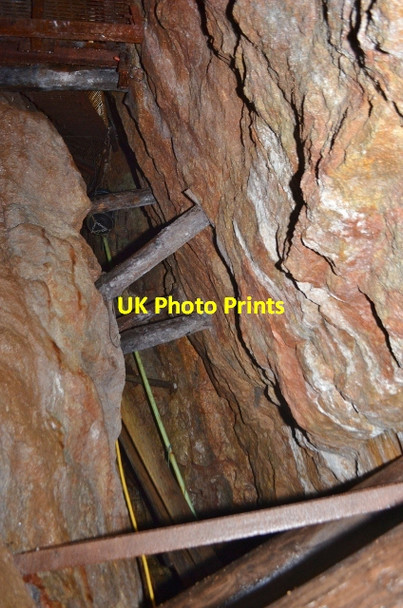 Photo 6"x4" Wheal Roots - Stope Trenear c2012