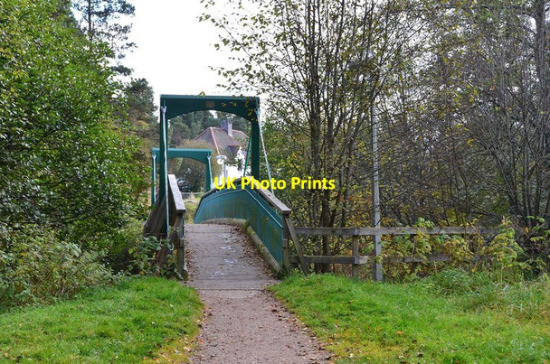 Photo 6"x4" Footbridge over the River Nethy Nethy Bridge c2012