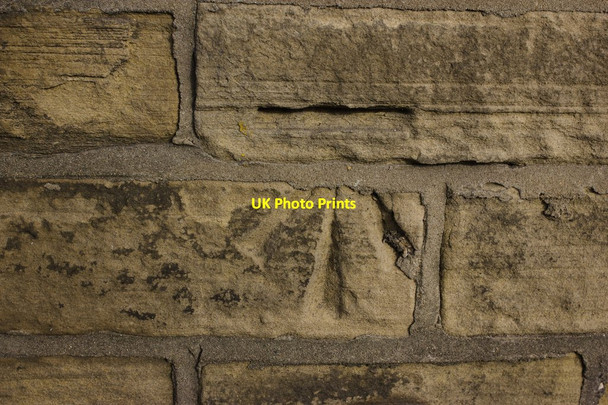 Photo 6"x4" Cut Bench Mark, Canal Road Pavilion Shipley\/SE1437 c2012