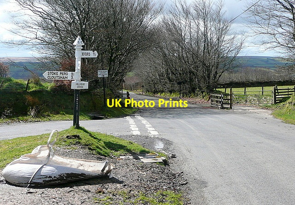 Photo 6"x4" Hillhead Cross Exford c2012