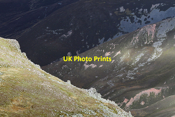 Photo 6"x4" Steep ground above Strath Nethy Cnap Coire na Spreidhe c2012