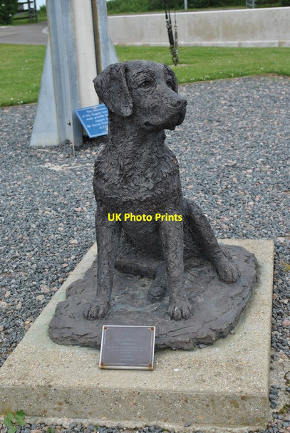 Photo 6"x4" The Battle of Britain Memorial: The Squadron Dog Capel-le-Ferne c2012