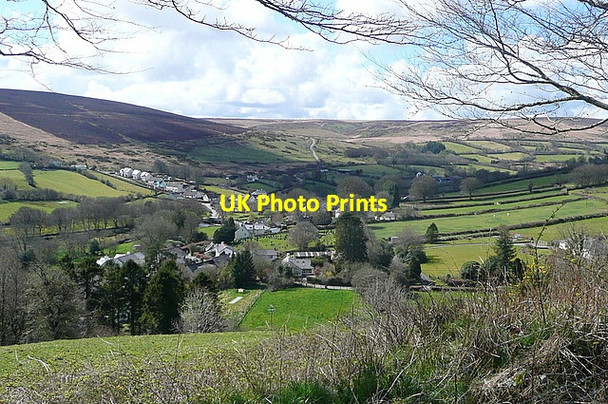 Photo 6"x4" View over Withypool Withypool c2012