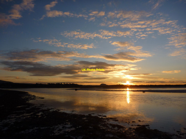 Photo 6"x4" Coastal East Lothian : Biel Water Sunset Dunbar c2012