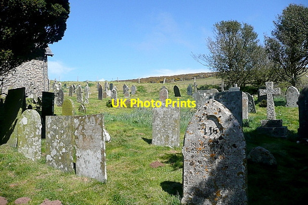 Photo 6"x4" Countisbury churchyard Countisbury c2012