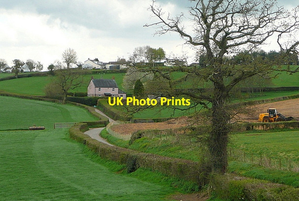 Photo 6"x4" Farmland north of Coed Morgan Coed Morgan c2012