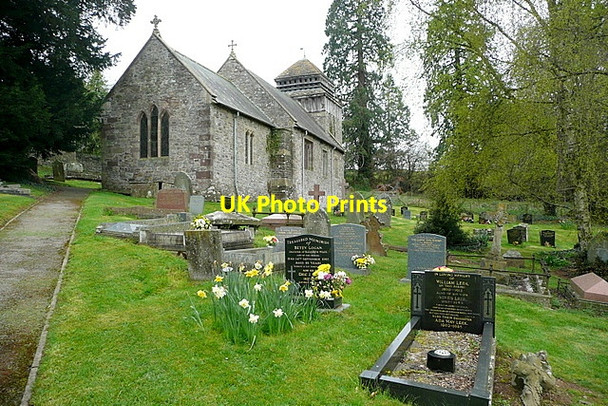 Photo 6"x4" Llanddewi-Rhydderch church Coed Morgan c2012