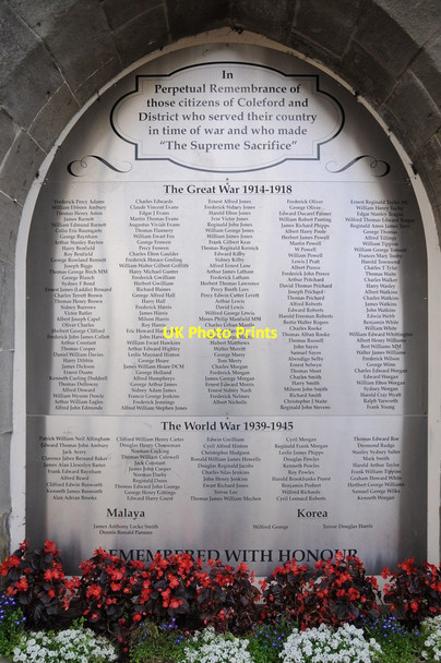 Photo 6"x4" War memorial names, Coleford Coleford\/SO5710 c2012
