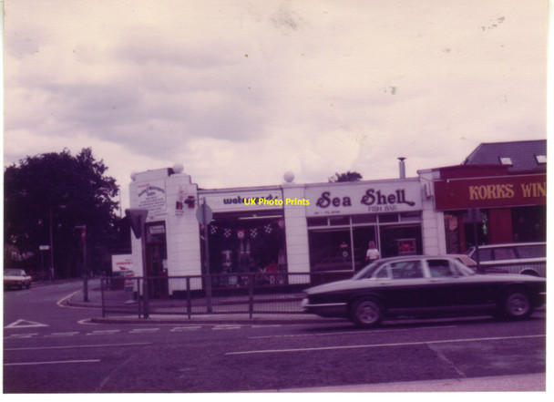 Photo 6"x4" Shops on Potters Bar High Street, 1982 Potters Bar c1982