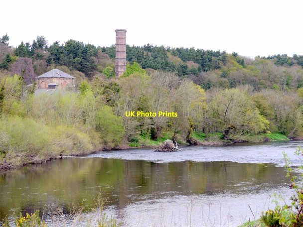 Photo 6"x4" Wylam Pumping Station from the south bank of River Tyne Prudhoe c2013