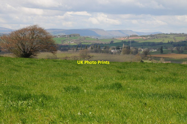 Photo 6"x4" View to Hatterrall Ridge Llanvihangel-Ystern-Llewern c2013