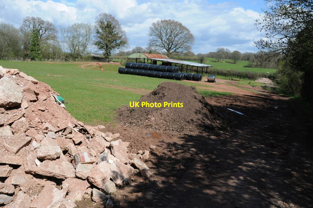 Photo 6"x4" Barn and silage bales Penrhos\/SO4111 c2013