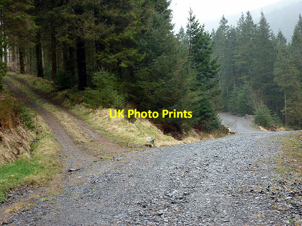 Photo 6"x4" Track junction in Cwm Merin Ysbyty Cynfyn c2013