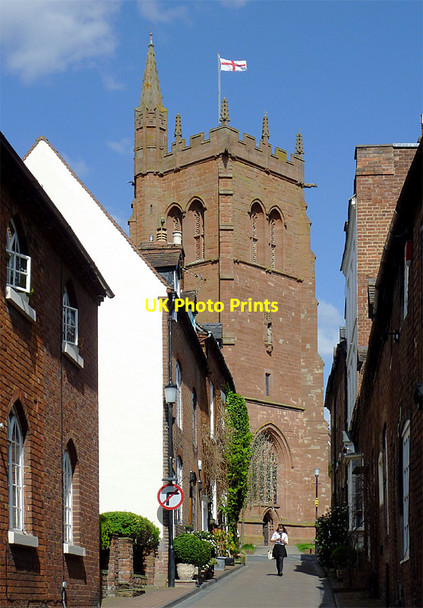 Photo 6"x4" Church Street, and tower in  Bridgnorth Shropshire Bridgnorth c2013