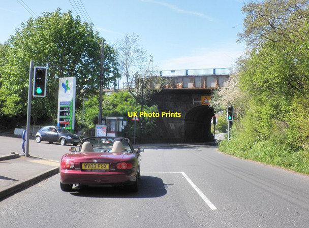 Photo 6"x4" Railway bridge near Nailsea Station Nailsea c2013