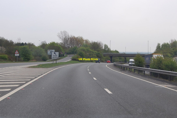 Photo 6"x4" A225 junction on Sevenoaks Bypass Oakhurst\/TQ5450 c2013