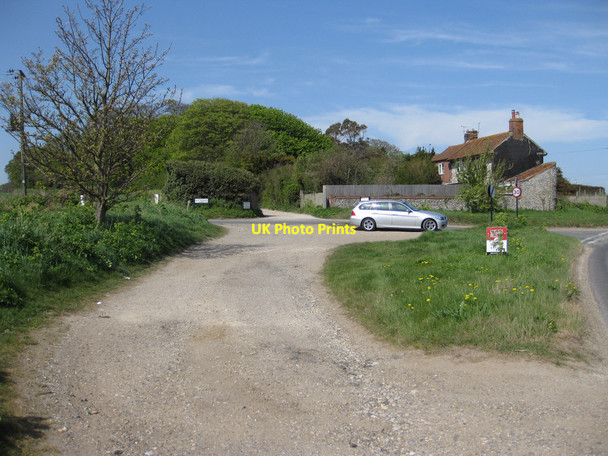 Photo 6"x4" Small parking area, Cley Newgate\/TG0543 c2013