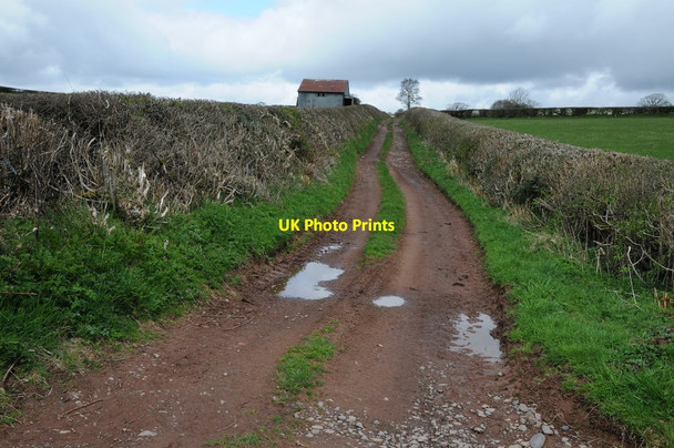 Photo 6"x4" Farmland access track, Garthbrengy Garthbrengy c2013