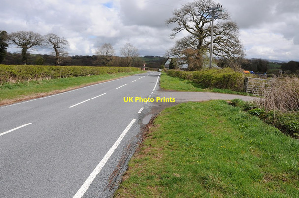 Photo 6"x4" Approaching a road junction Llandefaelog c2013