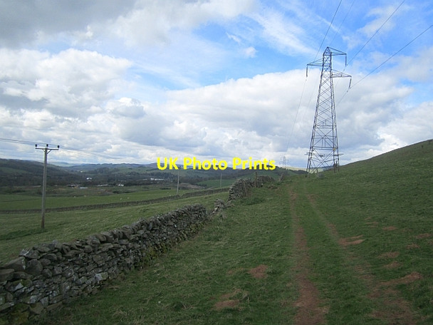 Photo 6"x4" Power lines above Wester Housebyers Melrose\/NT5434 c2013