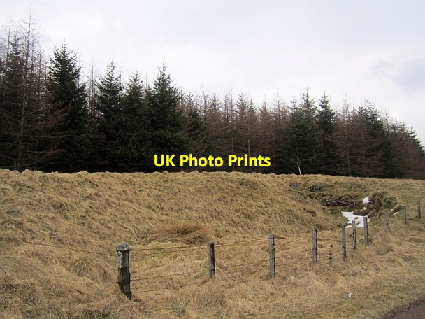 Photo 6"x4" Borrow pit by Mosscastle Hill Crawfordjohn c2013