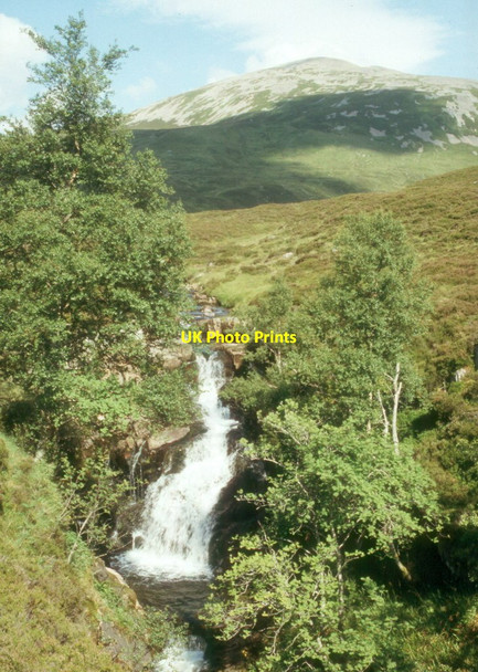 Photo 6"x4" Waterfall on the Allt a' Ghairbh-choire Carn na Gr\u00e8ine c1997