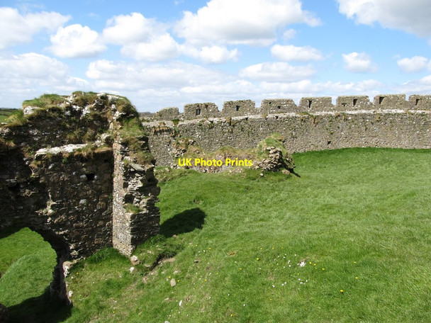 Photo 6"x4" The north-western section of the curtain wall of Roche Castle Hackballs Cross c2013