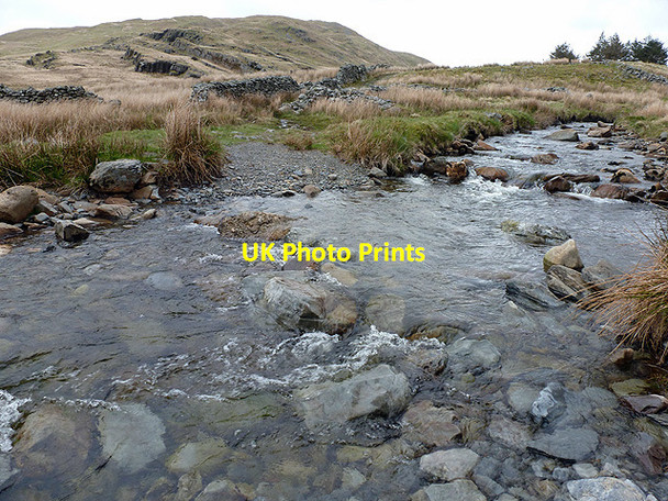 Photo 6"x4" Water in Nant-y-llyn getting quite high Banc Llechwedd-mawr c2013