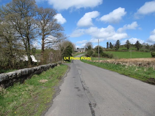 Photo 6"x4" View north-westwards along Carrive Road from its junction with Cully Road Forkhill c2013