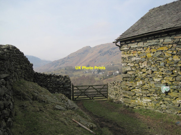 Photo 6"x4" Little Langdale Valley and Lingmoor Fell from High Park Little Langdale c2013