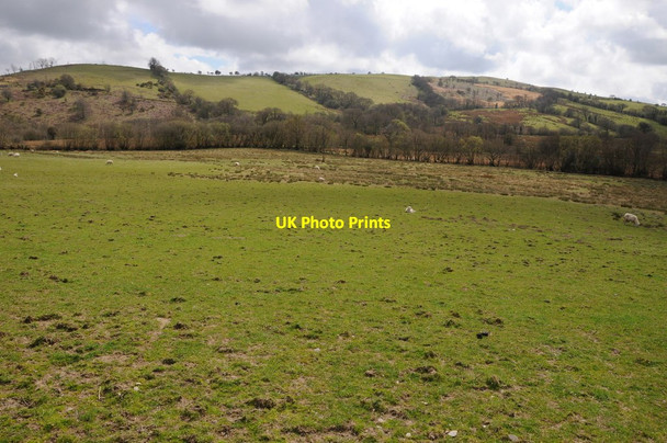 Photo 6"x4" View to Llethr-llwyd Llansawel c2013
