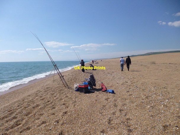 Photo 6"x4" West Bexington, sea angling West Bexington c2013