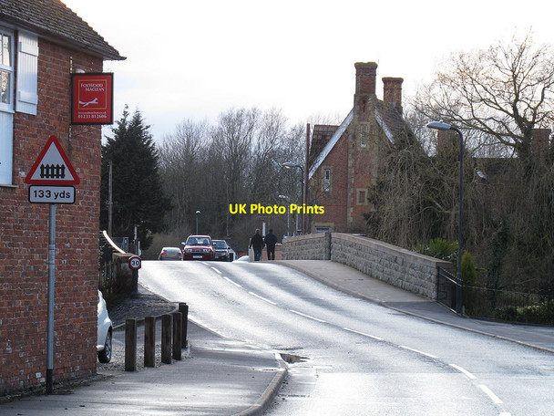 Photo 6"x4" Crossing warning Kempe's Corner c2013