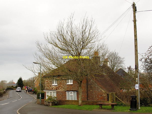 Photo 6"x4" Houses on the corner  Kempe's Corner c2013