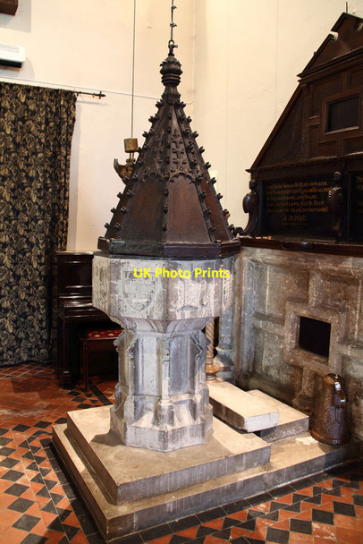 Photo 6"x4" All Saints, Frindsbury - Font Rochester\/TQ7268 c2013