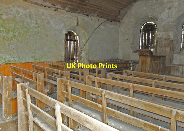 Photo 6"x4" Inside Tarskavaig church Tokavaig\/T\u00f2cabhaig c2013