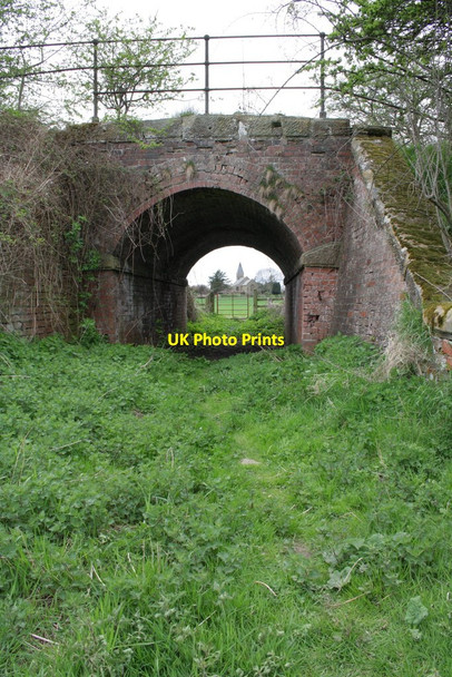 Photo 6"x4" Footpath through bridge of disused railway Newby Wiske c2013