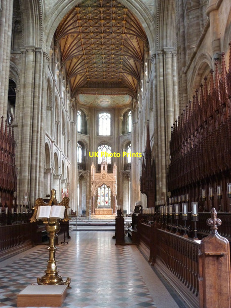 Photo 6"x4" The Choir, Peterborough Cathedral Peterborough c2013