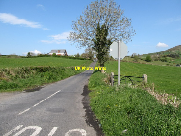 Photo 6"x4" Carrive Road at its junction with Shean Road at Forkhill Forkhill c2013