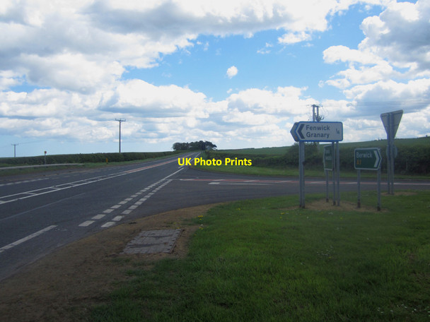 Photo 6"x4" Looking southbound along the A1 at Fenwick Fenwick\/NU0640 c2013