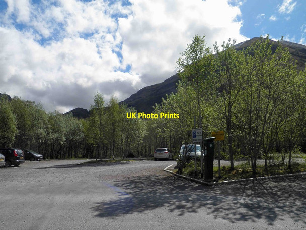 Photo 6"x4" Pay and display car park Glen Nevis Achriabhach c2013