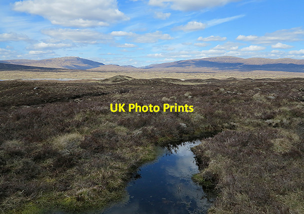 Photo 6"x4" Moorland in Coire Dubh Mor Allt Coire Dubh-m\u00f2r c2013
