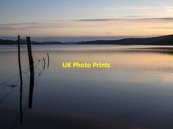 Photo 6"x4" Loch Rannoch at dusk Kinloch Rannoch c2013